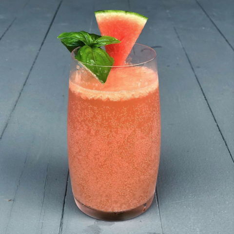 Watermelon Basil Gin Cocktail