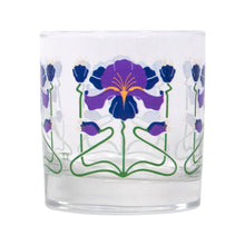 Load image into Gallery viewer, The Modern Home Bar Purple Iris Rocks Glass
